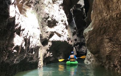 In kayak nelle gole del Rio Novella