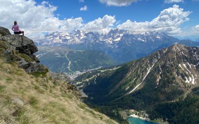 Cima Zeledria, vista sul Brenta e lago Nambino