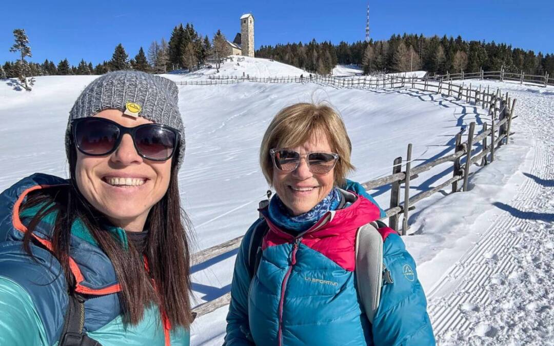 Lana: sul Monte San Vigilio in inverno