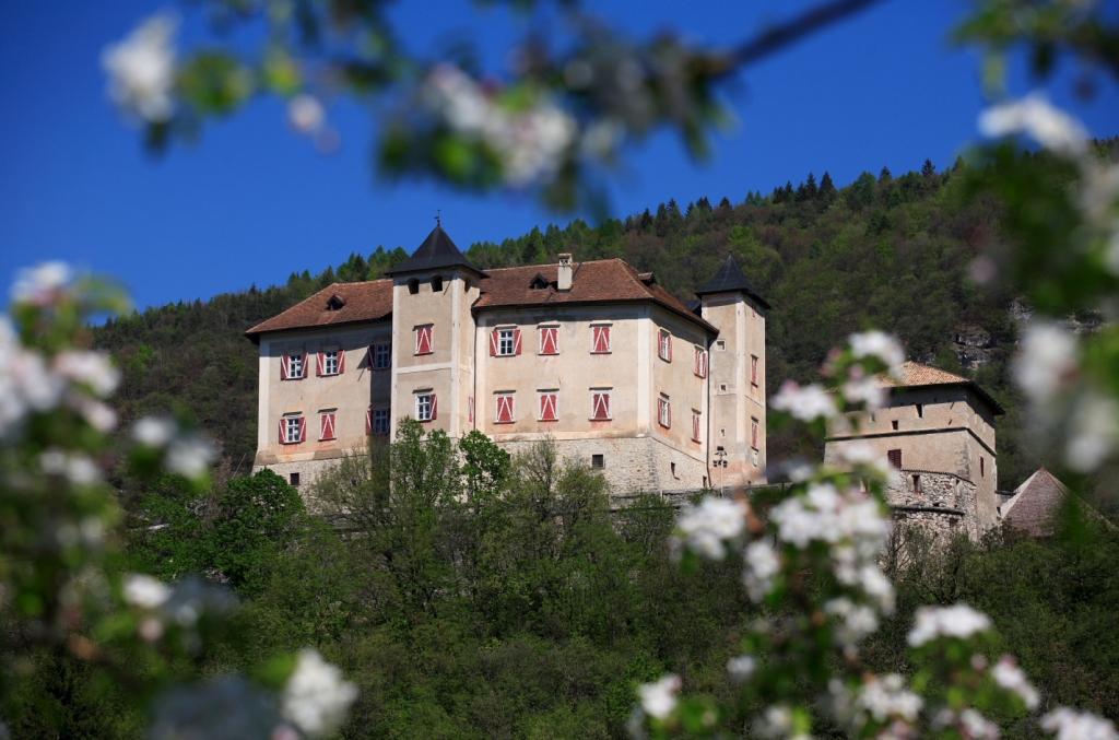 Il castello di Thun in primavera è avvolto dai fiori di melo