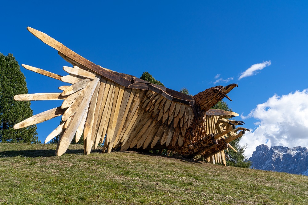 land art sculture giganti natura trentino alto adige vaia Martalar Franz Avancini