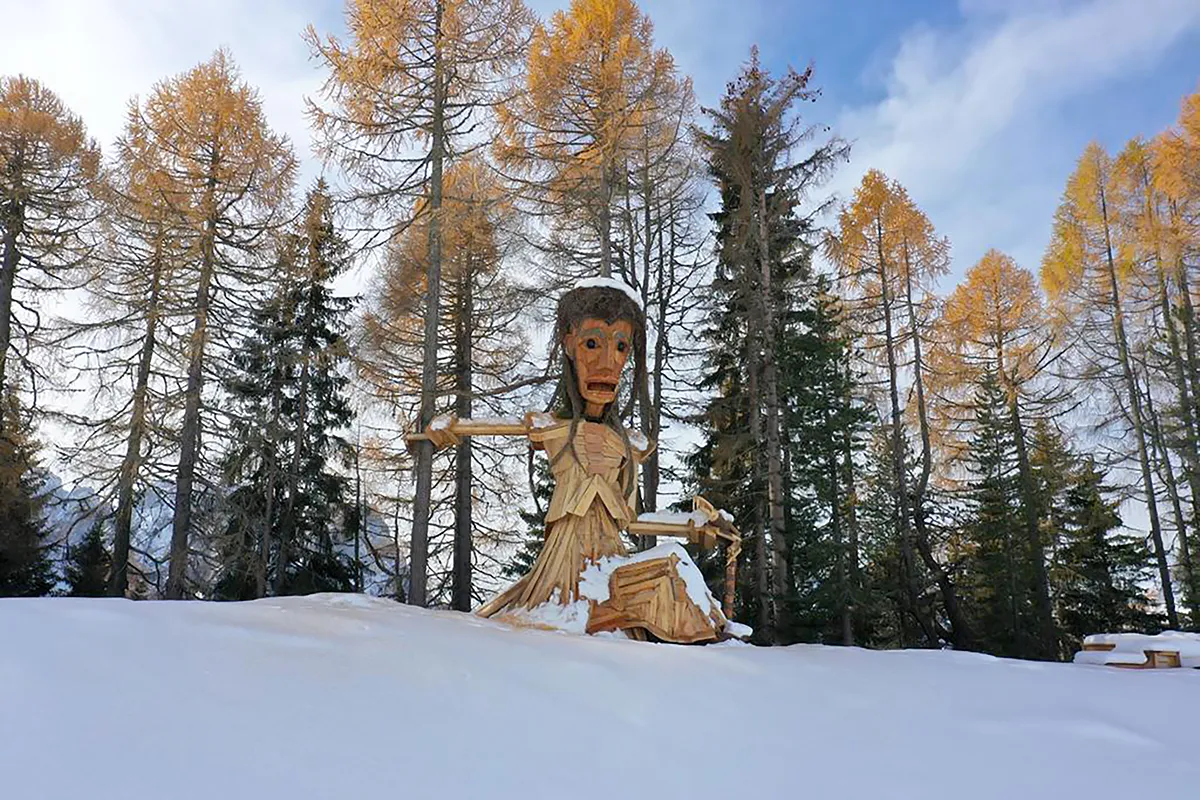 land art sculture giganti natura trentino alto adige vaia Martalar Franz Avancini