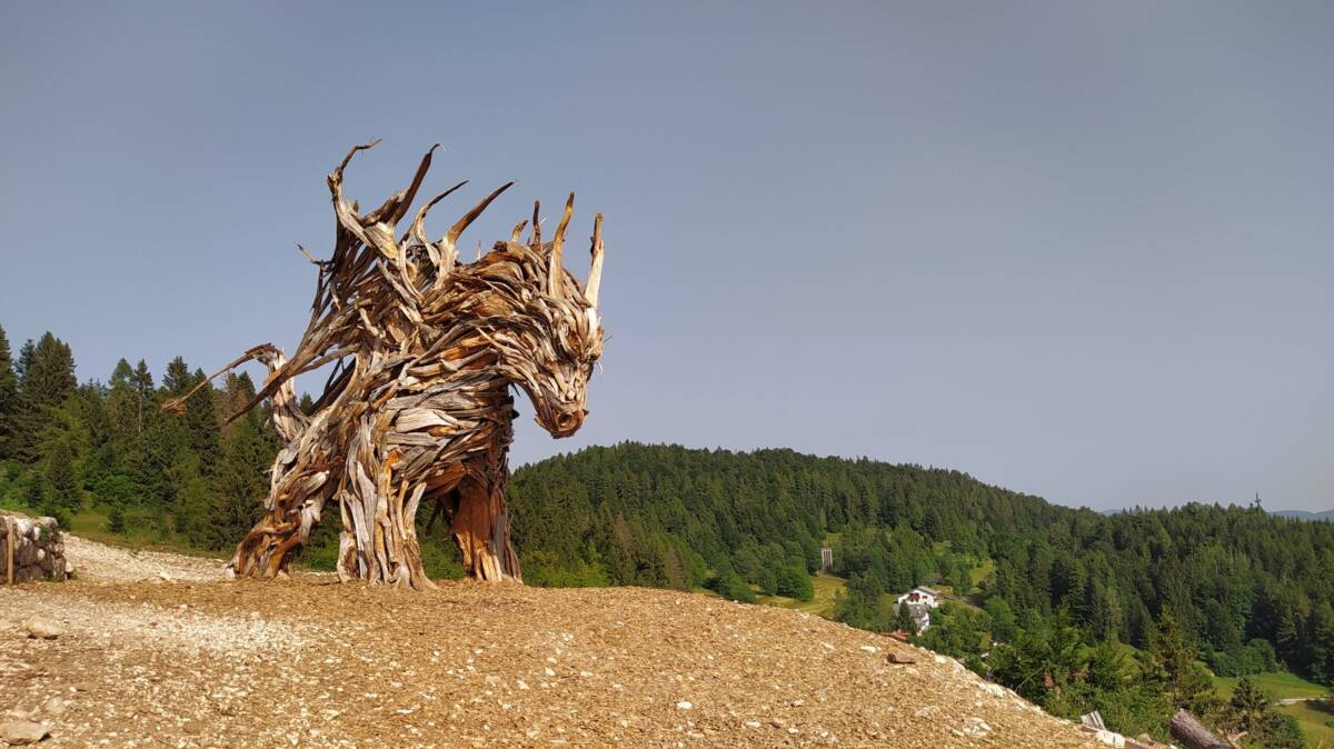 drago Vaia sculture giganti Trentino Martlar