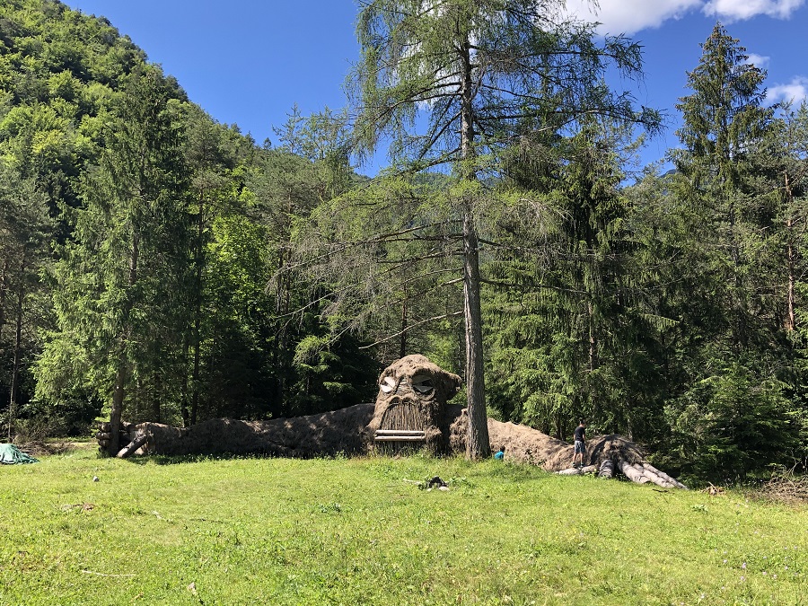 land art sculture giganti natura trentino alto adige vaia Martalar Franz Avancini