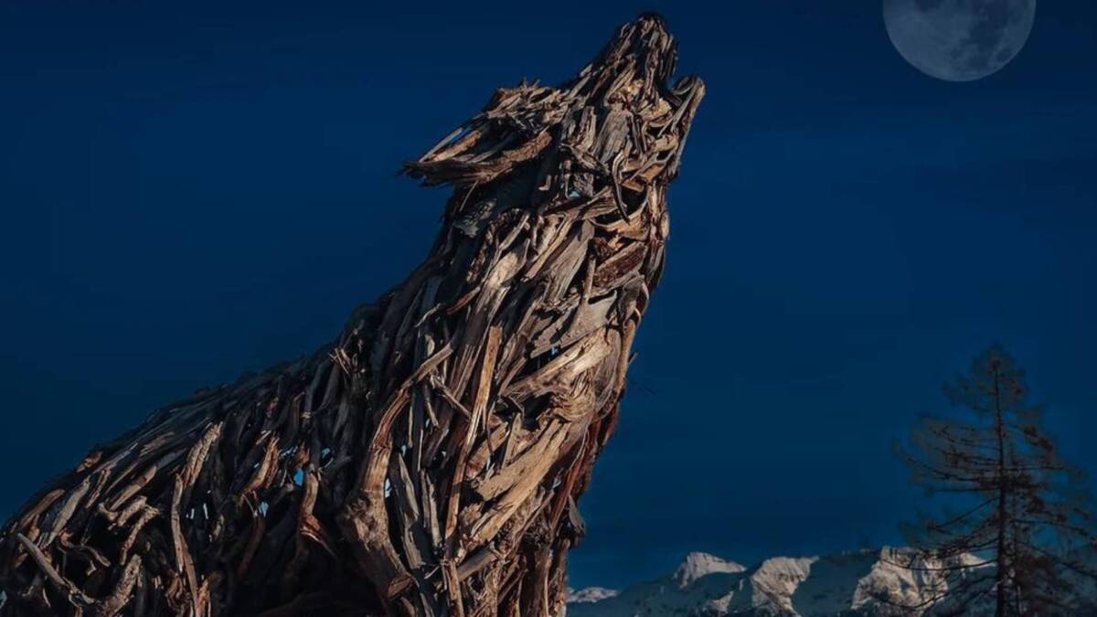 land art sculture giganti natura trentino alto adige vaia Martalar Franz Avancini