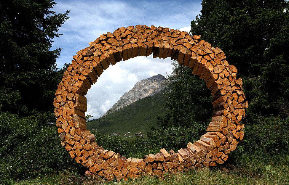 land art sculture giganti natura trentino alto adige