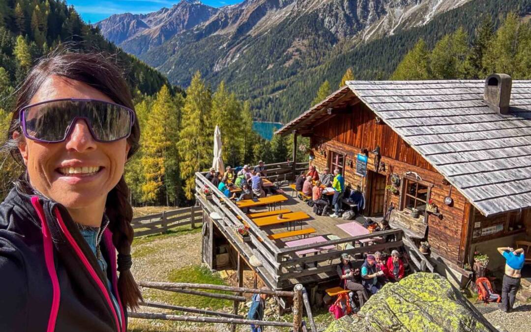 Malga Steinzger: vista sul lago di Anterselva